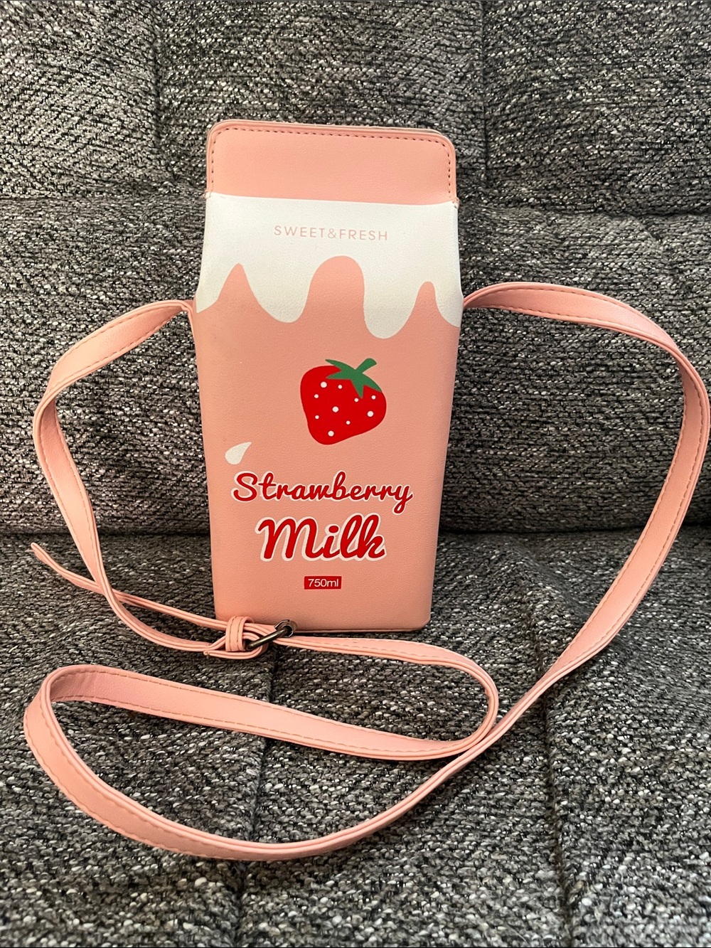 Strawberry Milk Pink Crossbody Bag